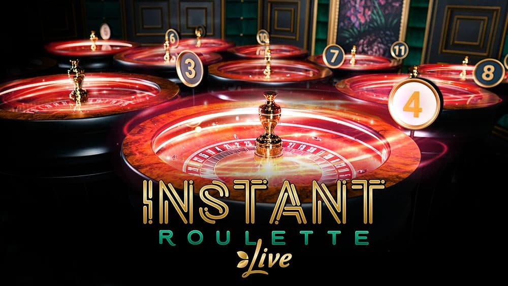 Instant Roulette key art with the multi-wheel roulette setup
