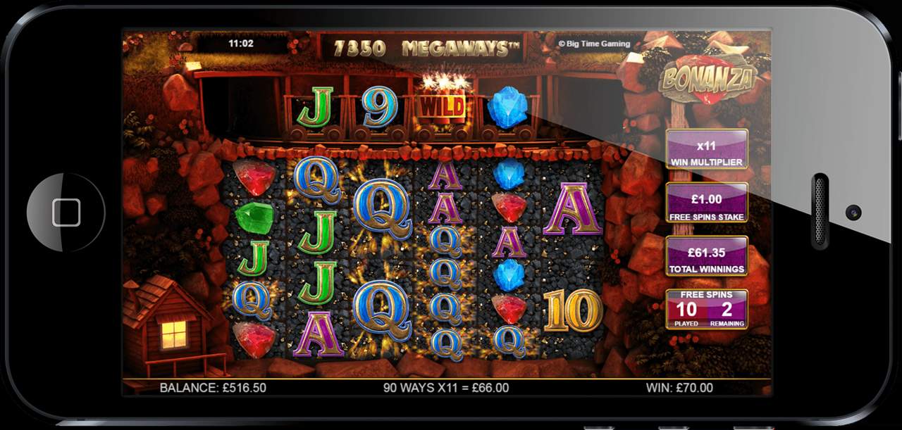 A Megaways free spins round with the ways counter, a climbing win multiplier and the spins remaining panel