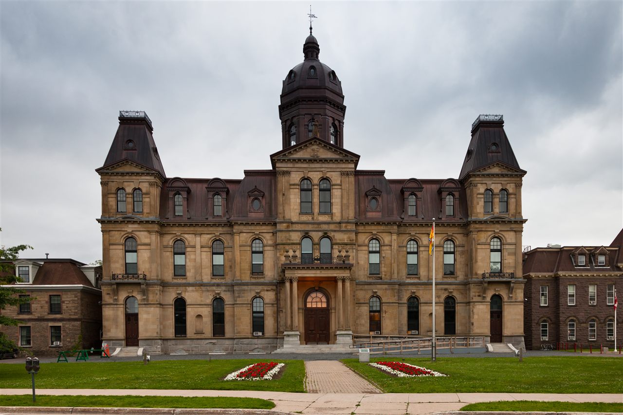 The New Brunswick Legislative Building in Fredericton, where the provincial gaming legislation is set