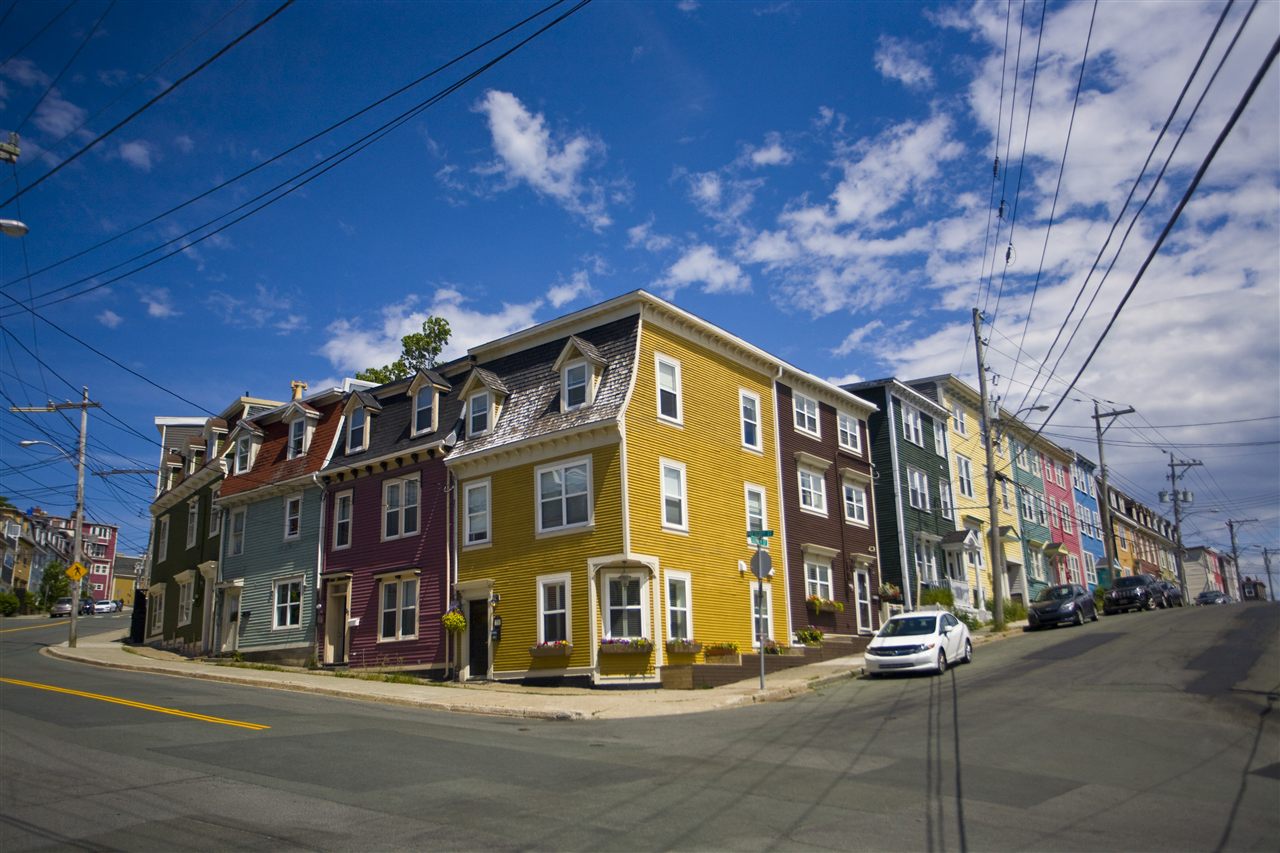 Row houses in St. John's, the only centre in Newfoundland and Labrador large enough to have been considered for a casino