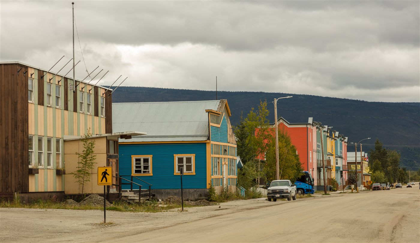 A street in Dawson City, the Yukon town that holds the only gambling venue in the territory