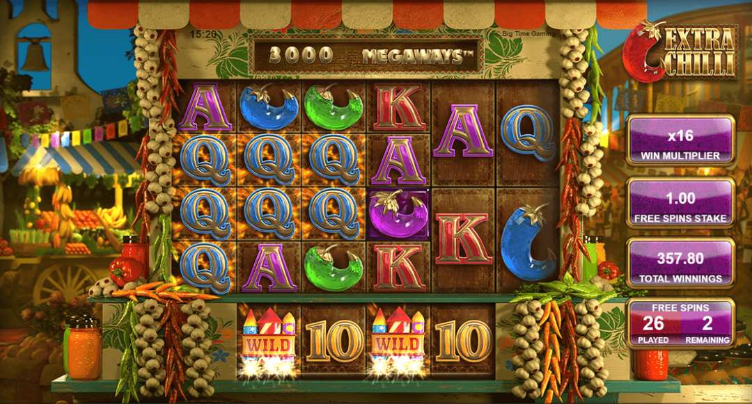 A free spins bonus round in progress with a win multiplier, the free spins stake and a spins played counter