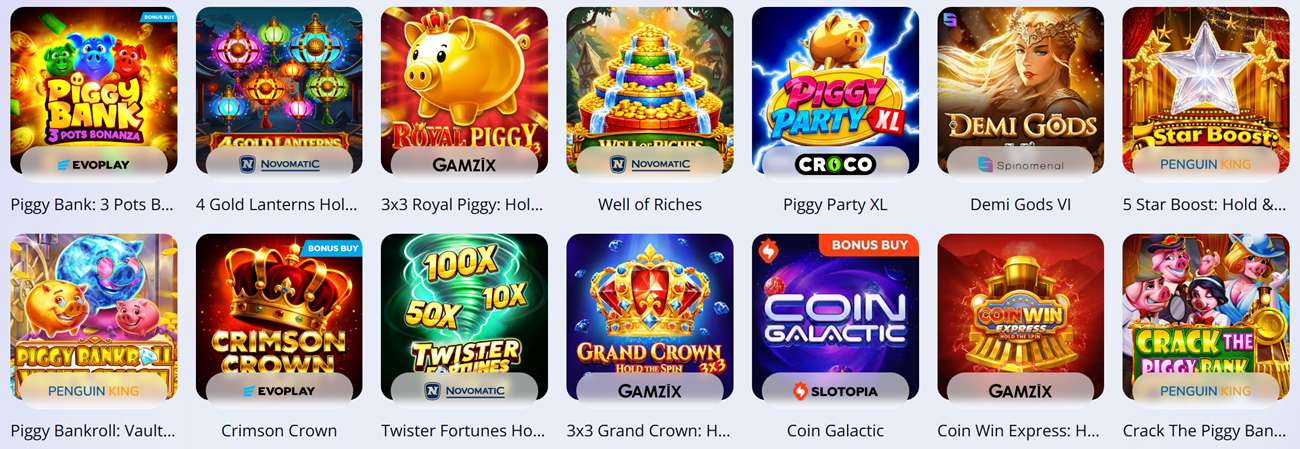 3 dollar deposit casino Canada slot lobby at V.Vegas with popular slot tiles from several studios