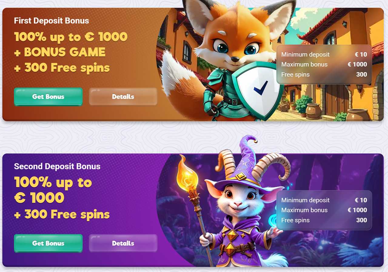 Safecasino first and second deposit bonus cards with 300 spins each, shown on our 500 free spins Canada page
