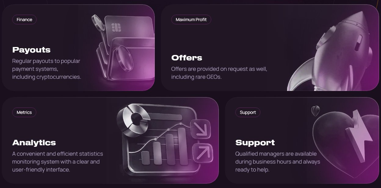 OctoCPA payouts, offers, analytics and support features
