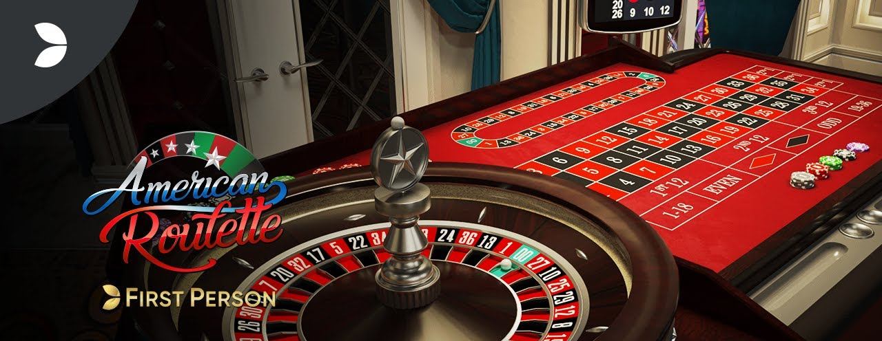 First Person American Roulette by Evolution with a double-zero wheel
