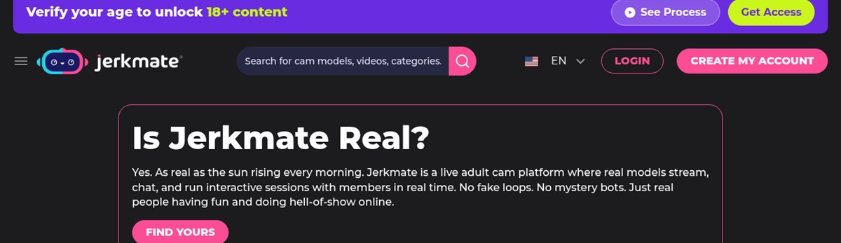 Is Jerkmate real FAQ header, the question this Jerkmate review Canada page tests
