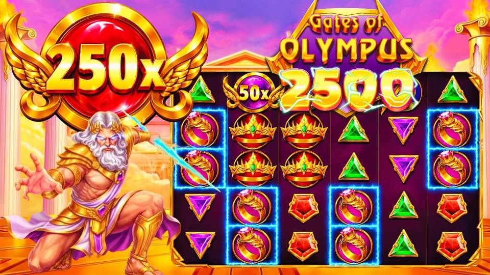Zeus beside the Gates of Olympus 2500 reels with 250x and 50x multipliers, one of the new online slots Canada players can try