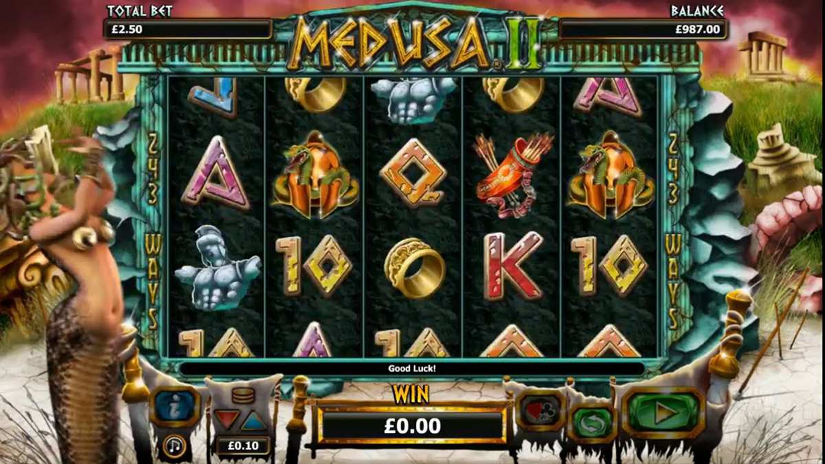 Medusa II reel screen, one of the NextGen Gaming slots Canada players still find