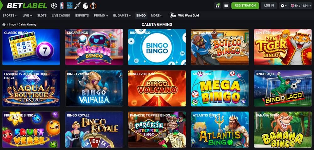 Online bingo Canada: BetLabel bingo games from Caleta Gaming