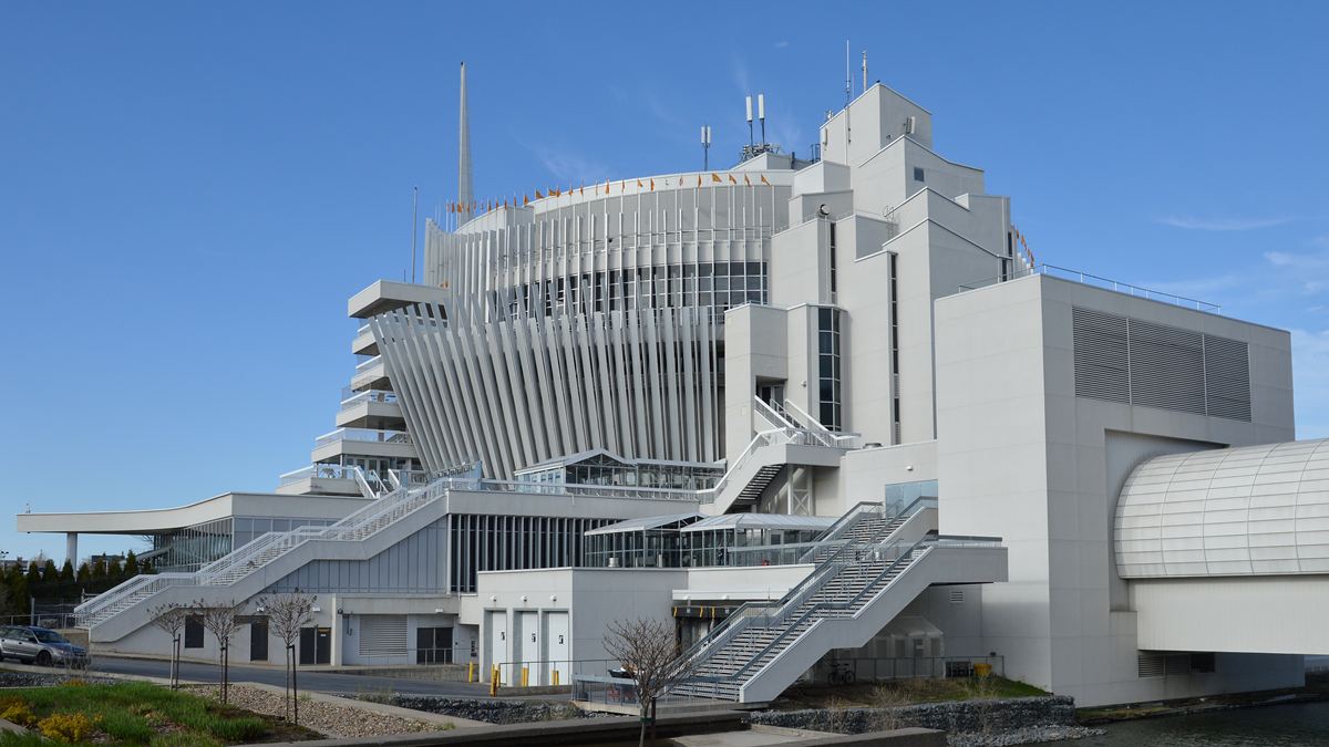 The Montreal casino building on Notre-Dame Island, the former Expo 67 French pavilion