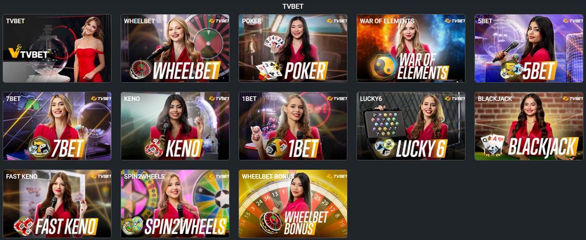Online lottery Canada: the TVBET draw lobby at PlanBet with LUCKY6, 5BET, KENO and FAST KENO