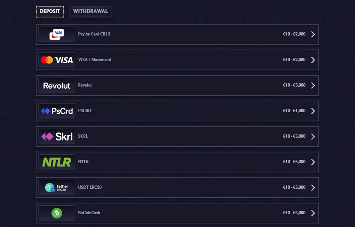 Revolut casino Canada: LolaJack deposit methods with Revolut from 10 to 5,000 euros for Finnish accounts