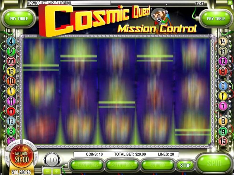 Cosmic Quest: Mission Control, a 20-line Rival i-Slot