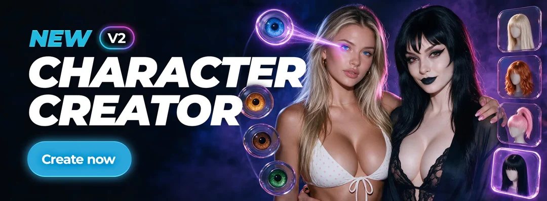 Secrets.ai character creator V2 banner, for this Secrets AI review Canada
