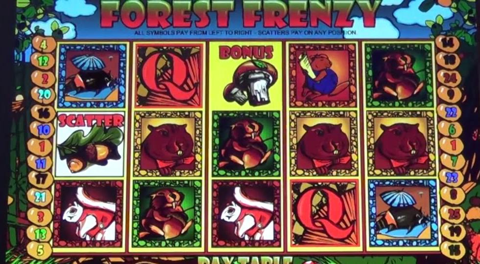 Forest Frenzy reels from an older TopGame slot, the kind of game found at TopGame casinos Canada sites